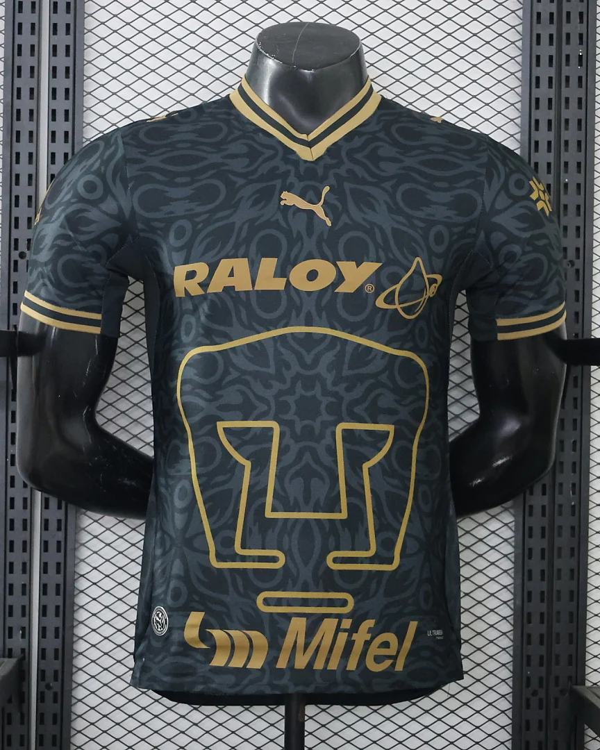 Camisola Pumas UNAM 26/27 Alternativa Versão Jogador Preta
