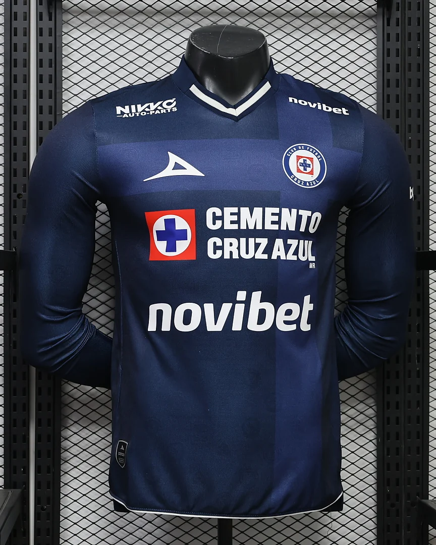 Camisola Cruz Azul 26/27 Alternativa Versão Jogador Manga Comprida