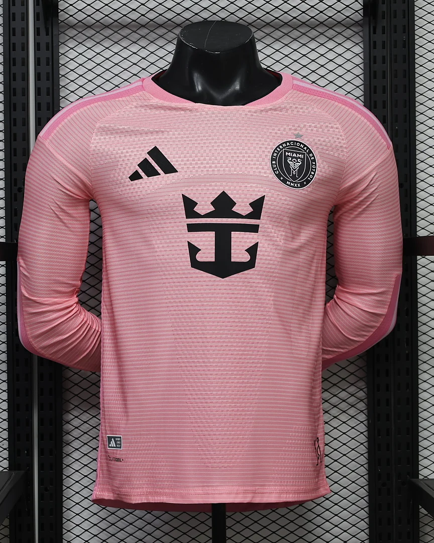 Camisola Inter Miami 26/27 Principal Versão Jogador Manga Comprida