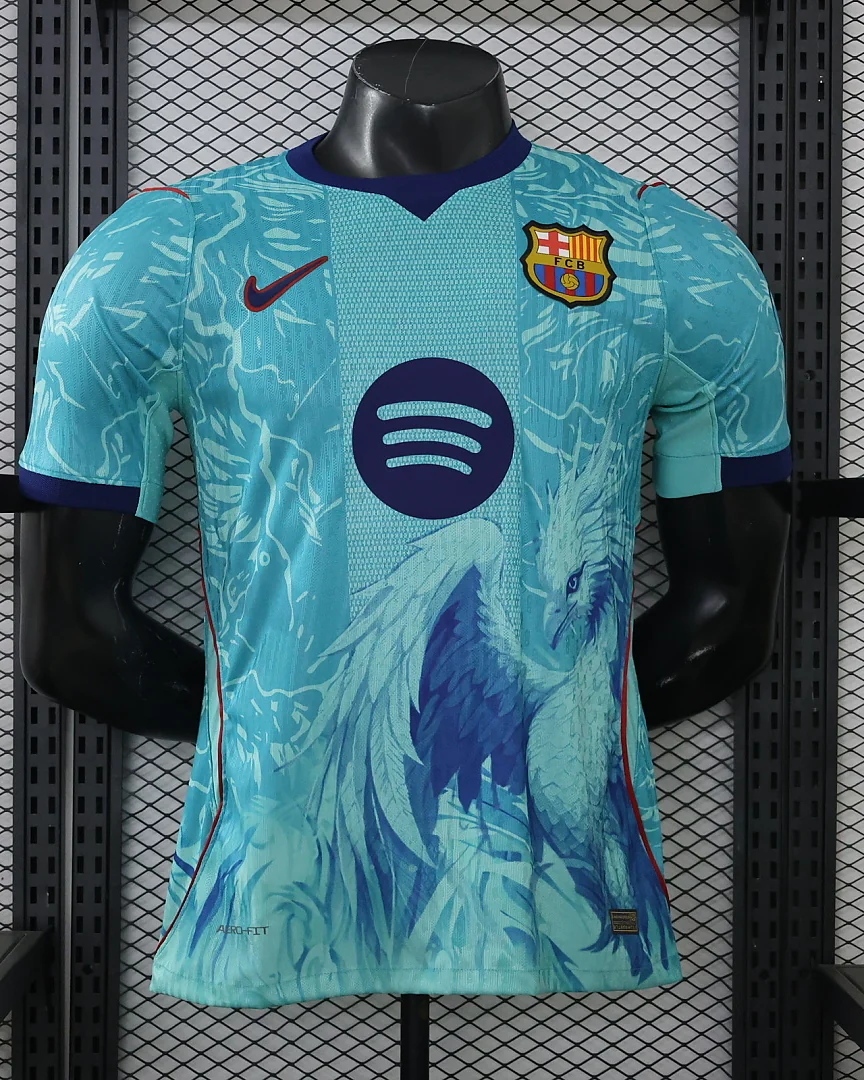 Camisola Barcelona 26/27 Edição Especial Azul Versão Jogador