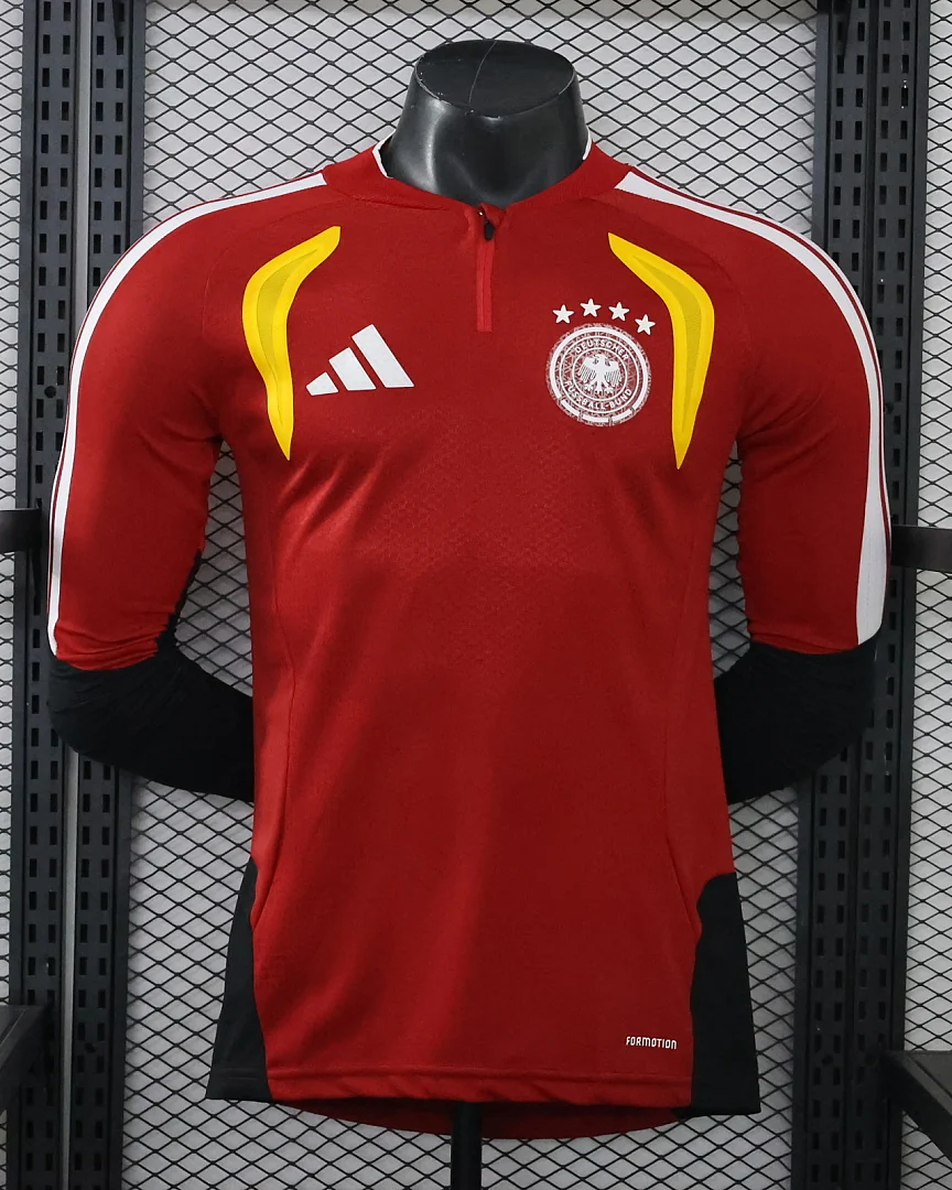 Camisola de Treino Alemanha 26/27 Vermelha Versão Jogador Manga Comprida