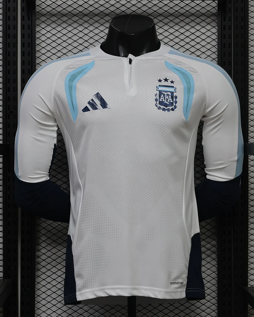 Camisola de Treino Argentina 26/27 Branca Versão Jogador Manga Comprida