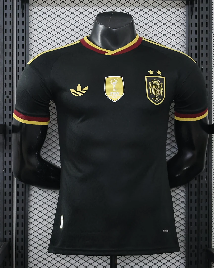 Camisola Espanha 26/27 Edição Especial Preta Versão Jogador
