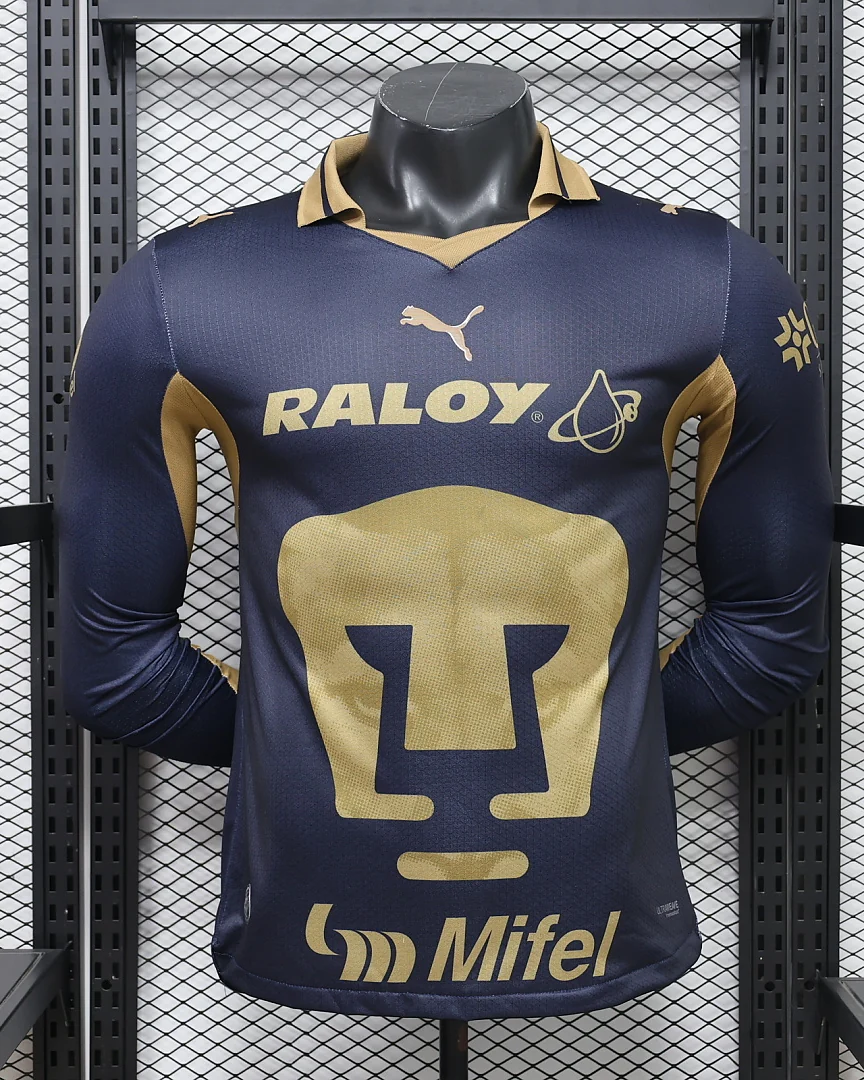 Camisola Pumas UNAM 26/27 Principal Versão Jogador Manga Comprida