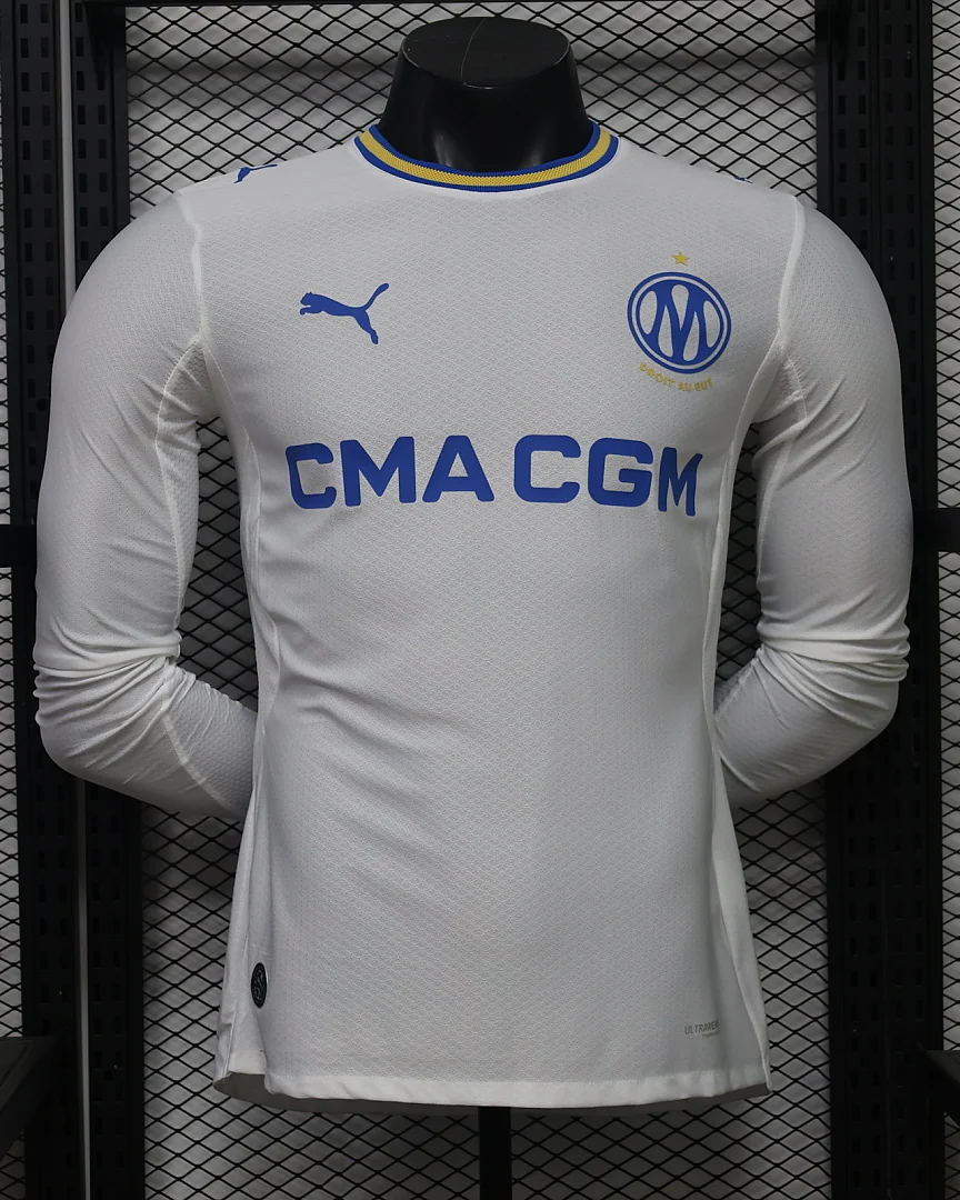 Camisola Olympique de Marselha 26/27 Principal Versão Jogador Manga Comprida