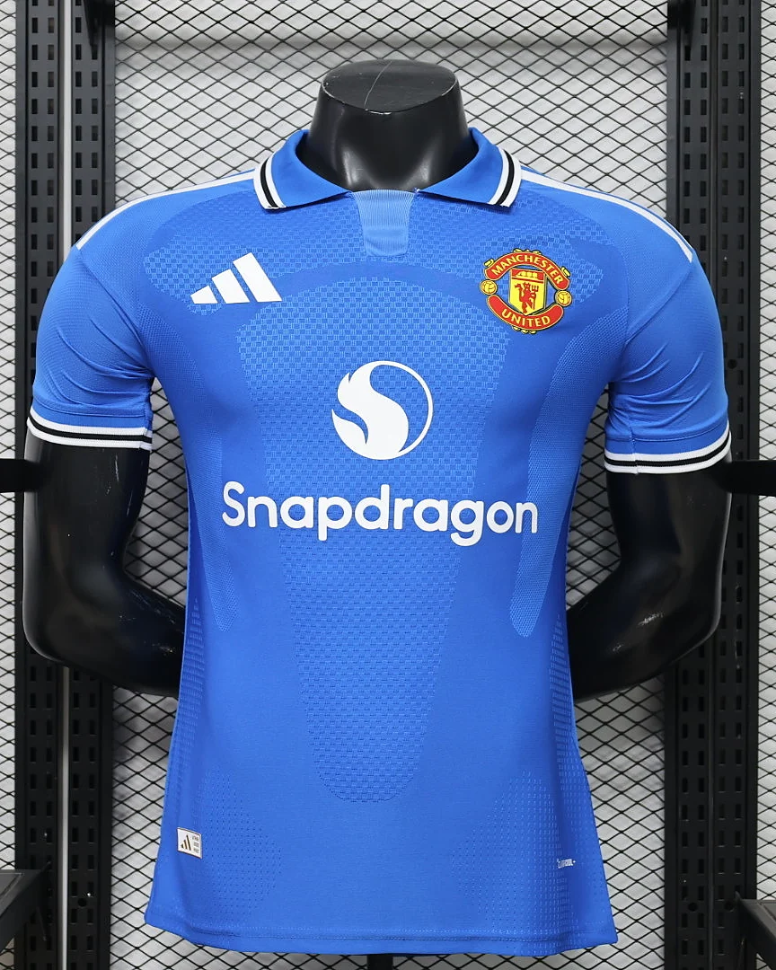Camisola Manchester United 26/27 Edição Especial Azul Versão Jogador