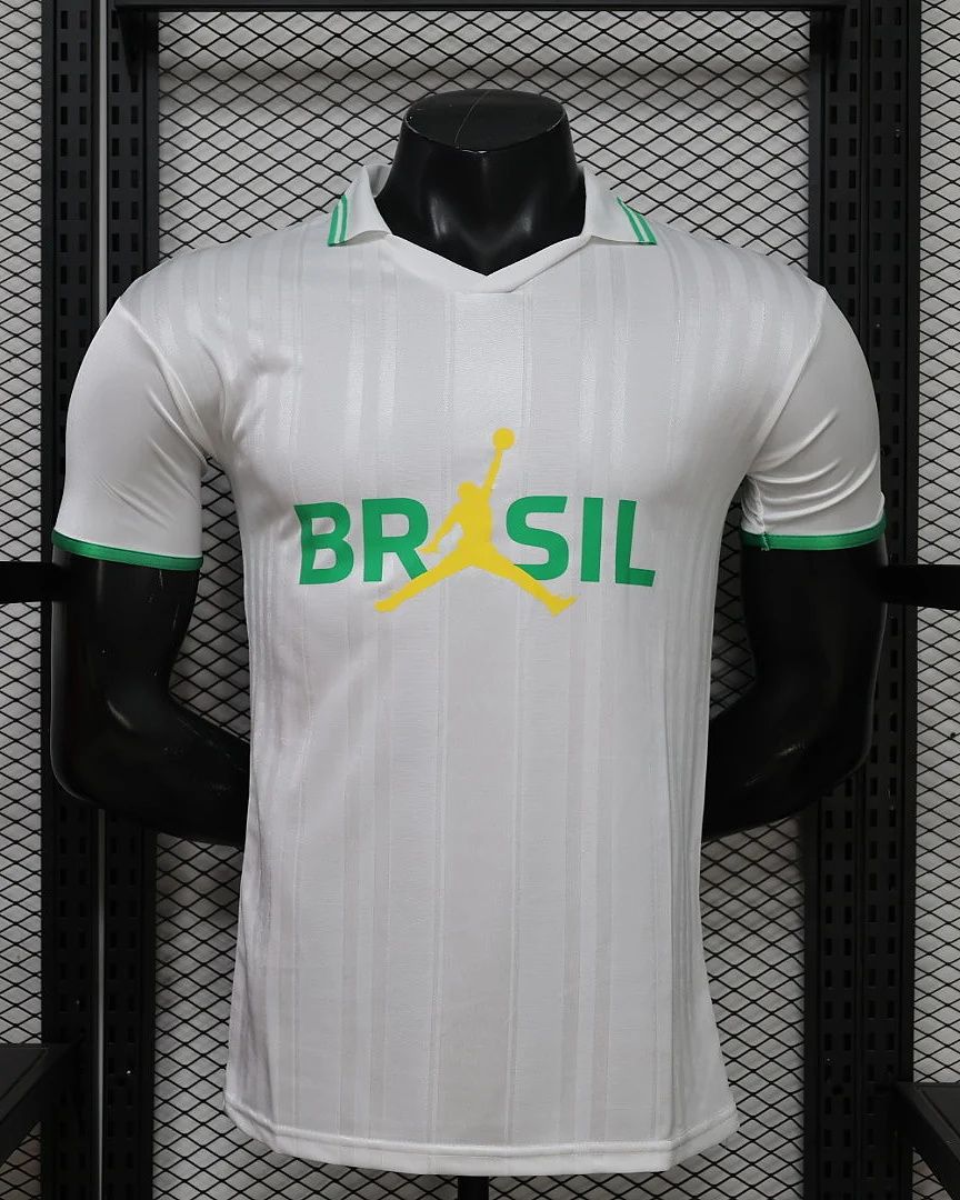 Camisola Brasil 26/27 Jordan Branca Versão Jogador
