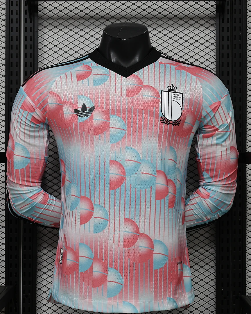Camisola Bélgica 26/27 Alternativa Versão Jogador Manga Comprida