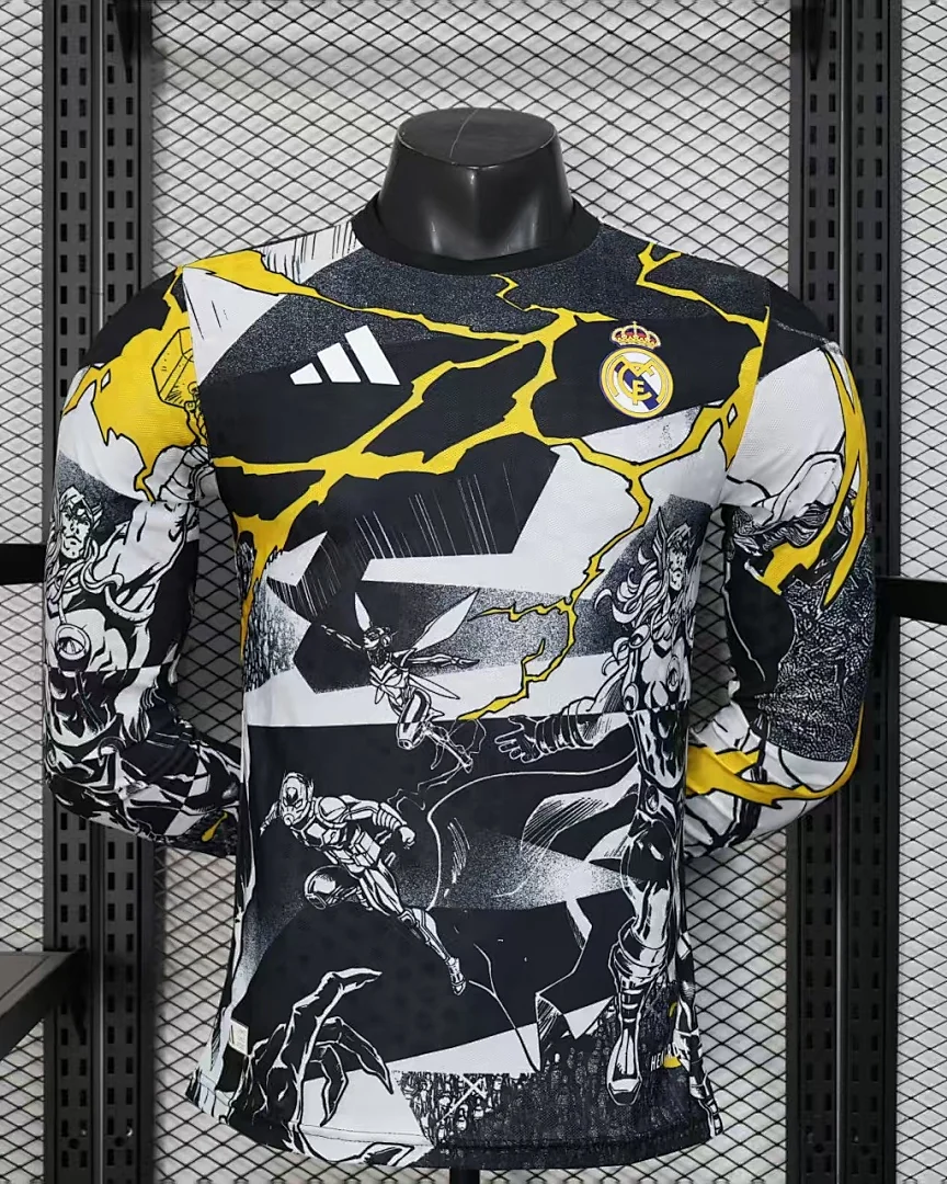 Camisola Real Madrid Edição Especial Versão Jogador Manga Comprida