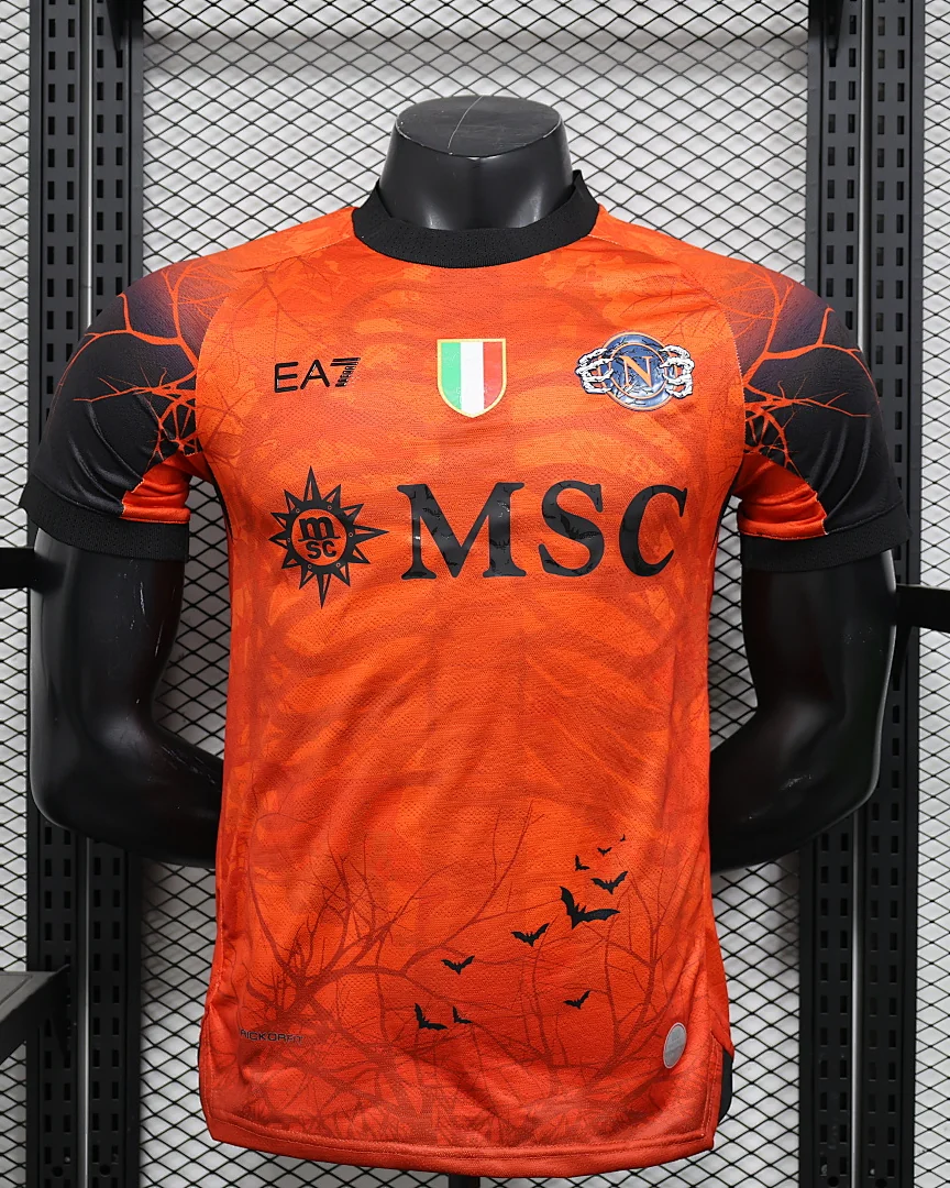 Camisola Nápoles Laranja Versão Jogador