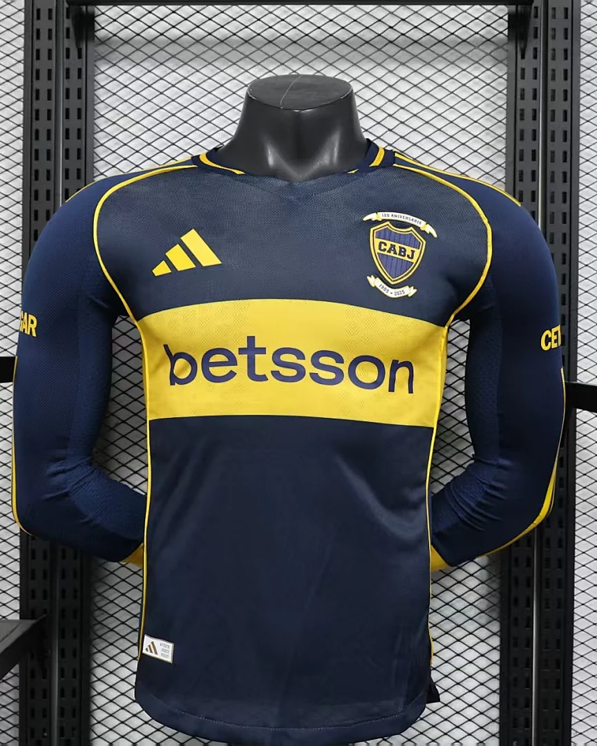 Camisola Boca Juniors Versão Jogador Manga Comprida