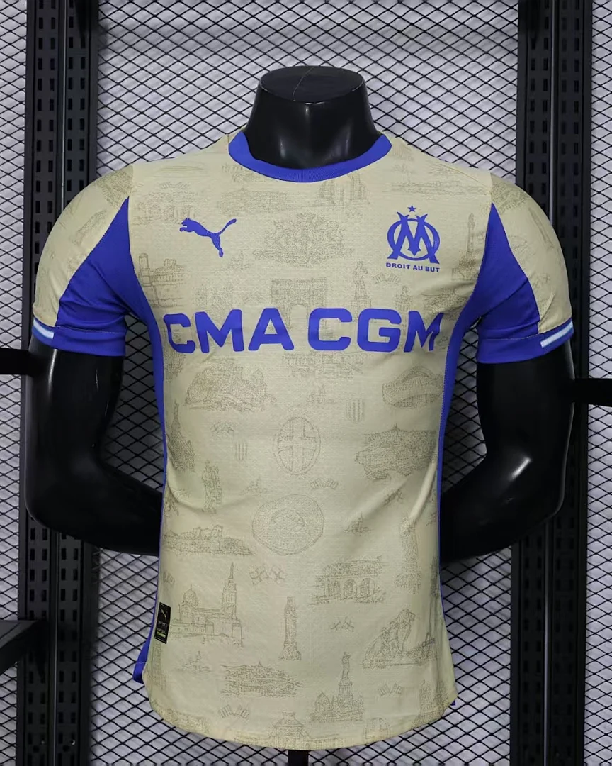 Camisola Olympique de Marselha Alternativa Versão Jogador