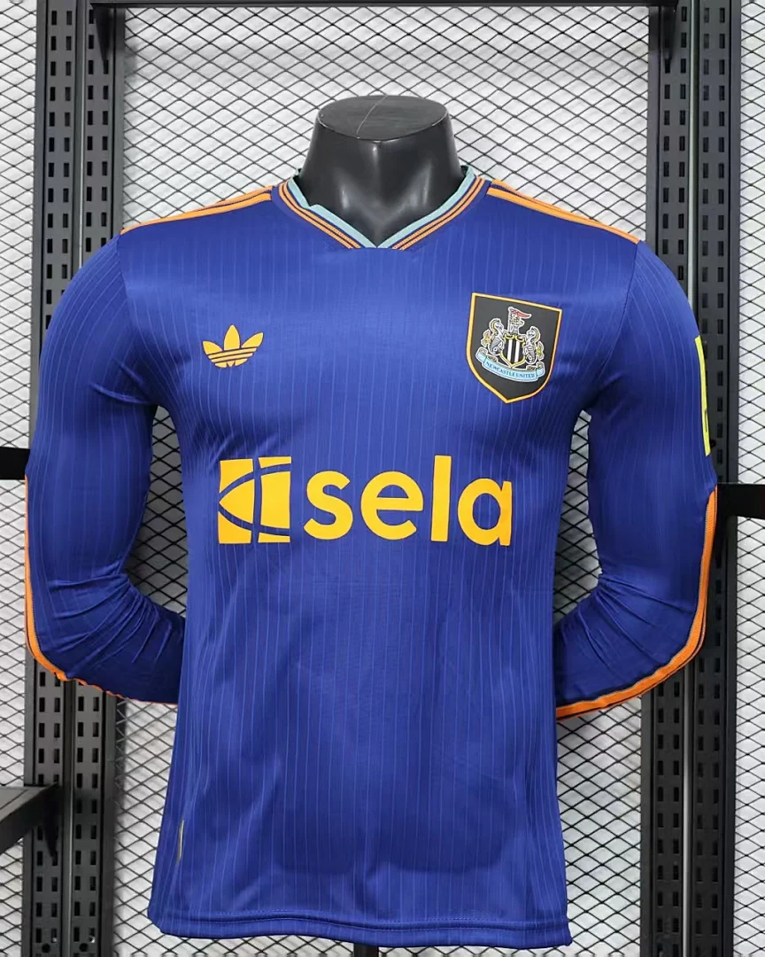 Camisola Newcastle United Alternativa Versão Jogador Manga Comprida