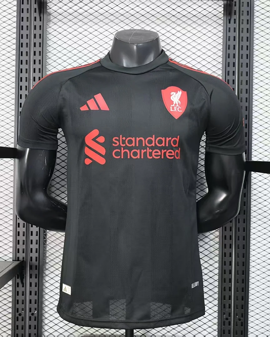 Camisola Liverpool 25/26 Preta Versão Jogador