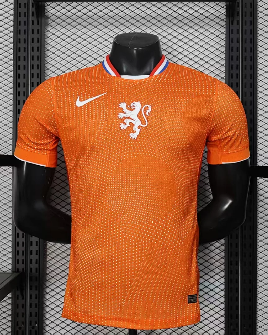 Camisola Países Baixos Laranja Versão Jogador