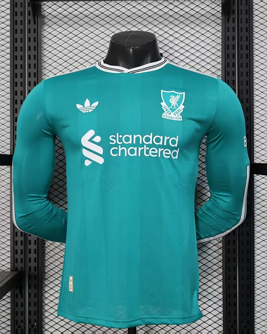 Camisola Liverpool Alternativa Versão Jogador Manga Comprida