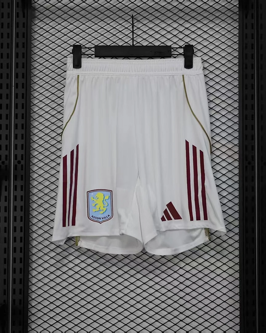 Calções Aston Villa Versão Jogador