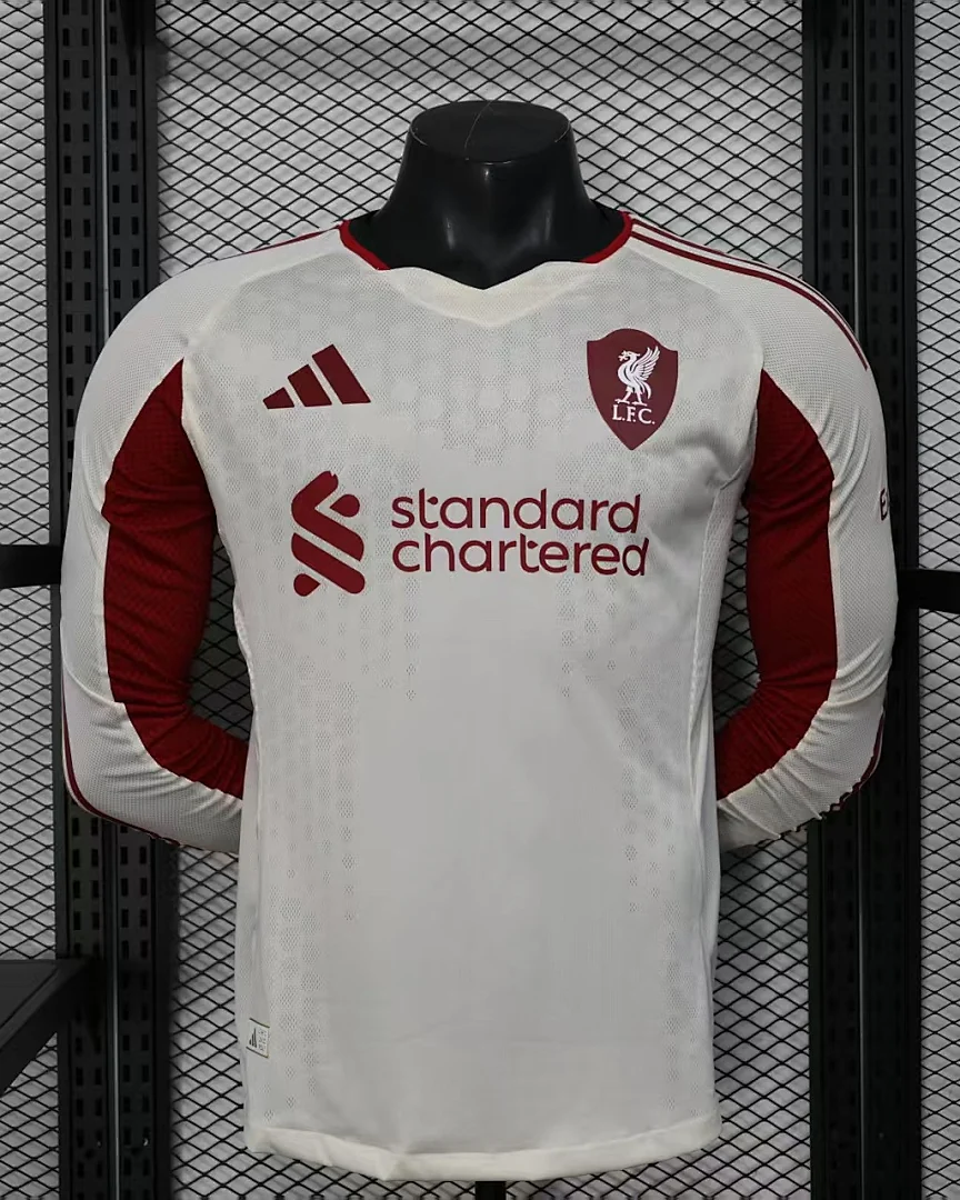 Camisola Liverpool 25/26 Alternativa Versão Jogador Manga Comprida