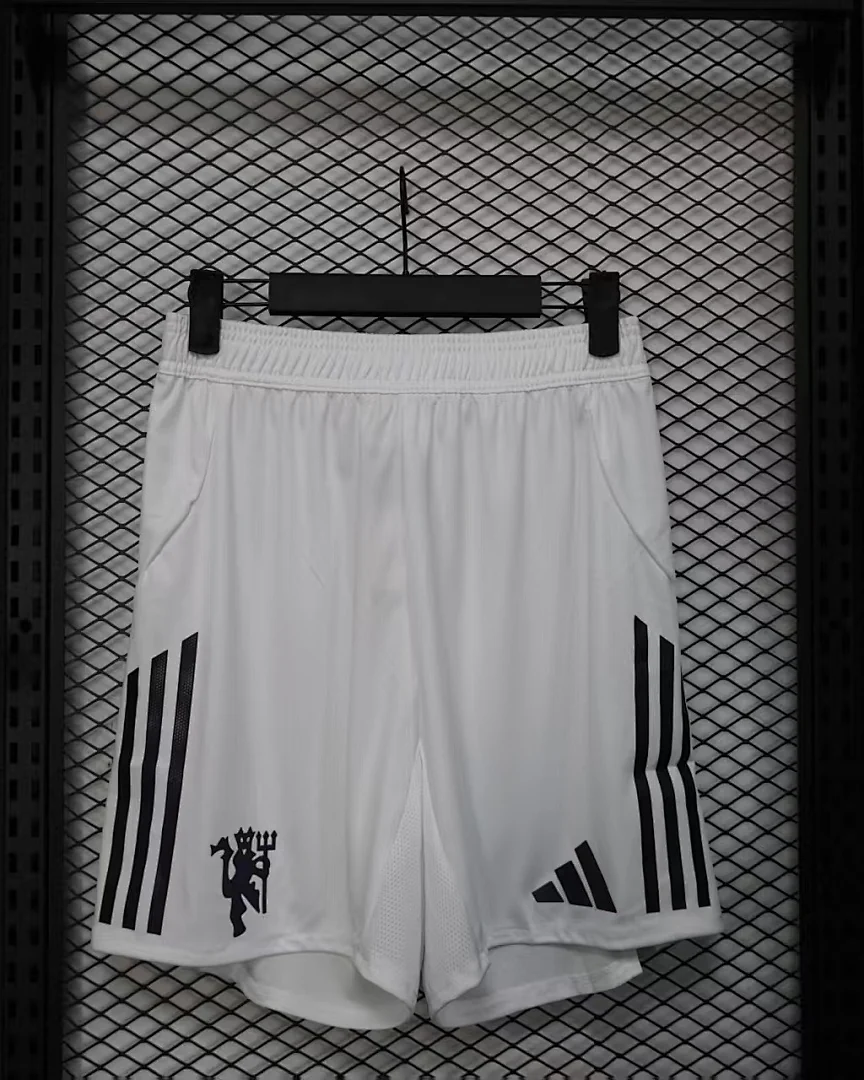 Calções Manchester United Branco Versão Jogador