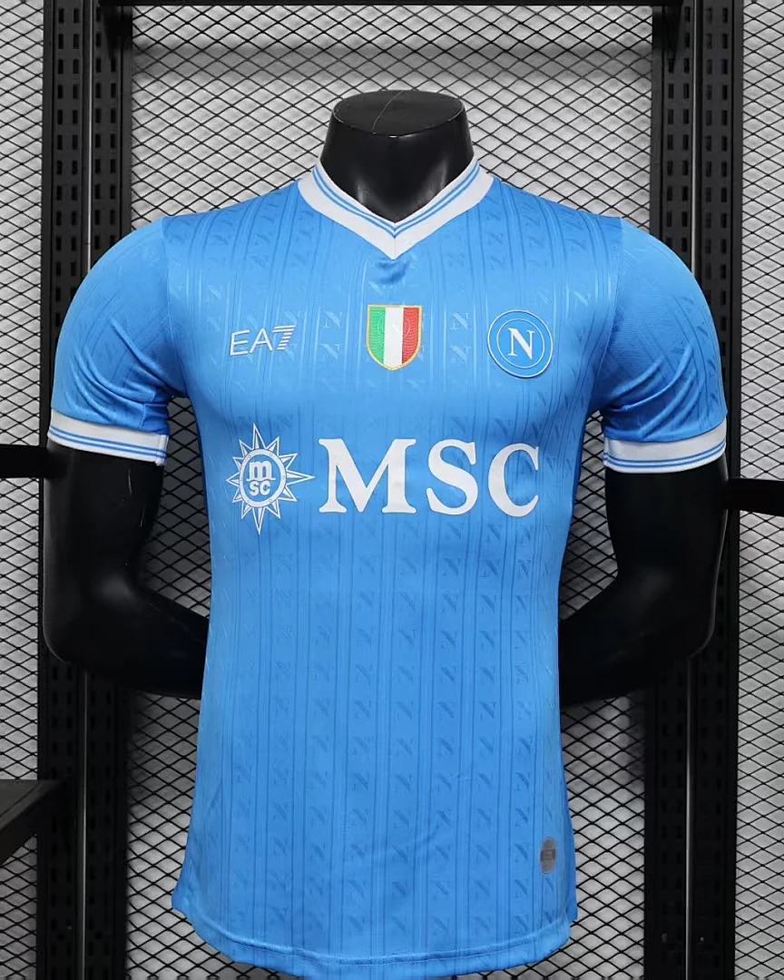 Camisola Nápoles Azul Versão Jogador