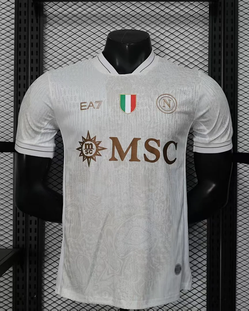 Camisola Nápoles Branca Versão Jogador