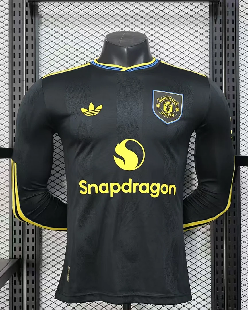 Camisola Manchester United Alternativa Versão Jogador Manga Comprida