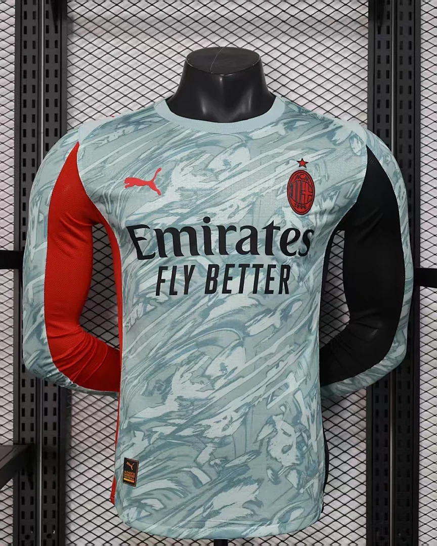 Camisola AC Milan 25/26 Versão Jogador Manga Comprida