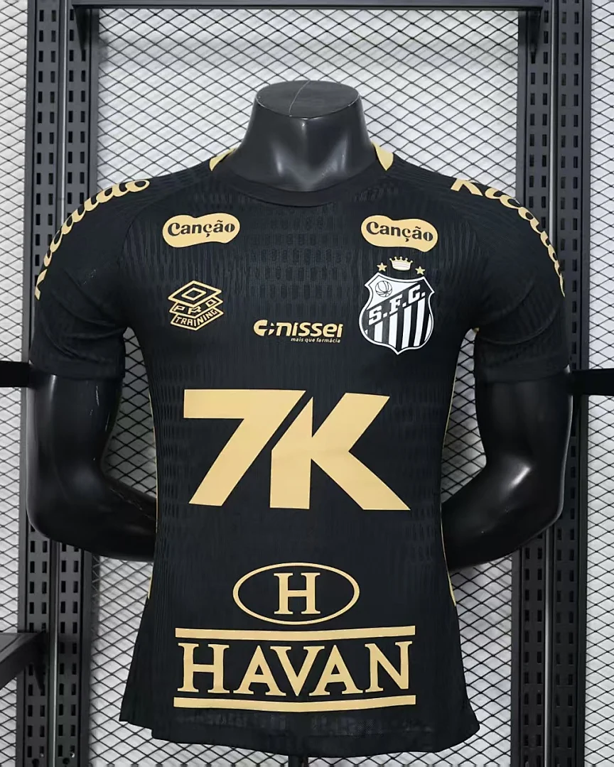 Camisola Santos Edição Especial Preta Versão Jogador