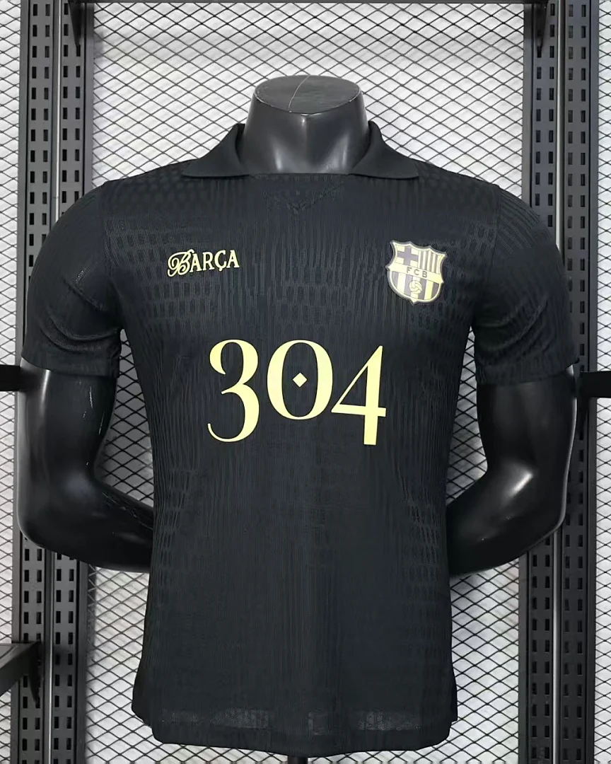 Camisola Barcelona Edição Especial Preta Versão Jogador