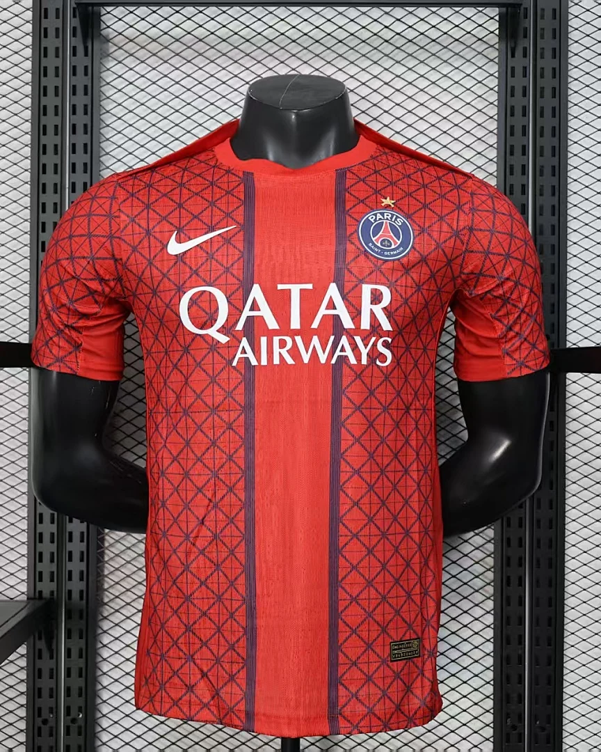 Camisola Paris Saint-Germain Edição Especial Vermelha Versão Jogador