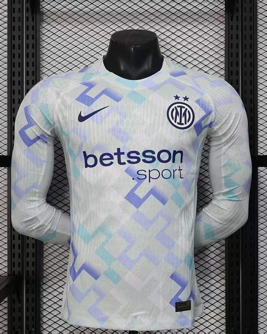 Camisola Inter de Milão 25/26 Alternativa Versão Jogador Manga Comprida