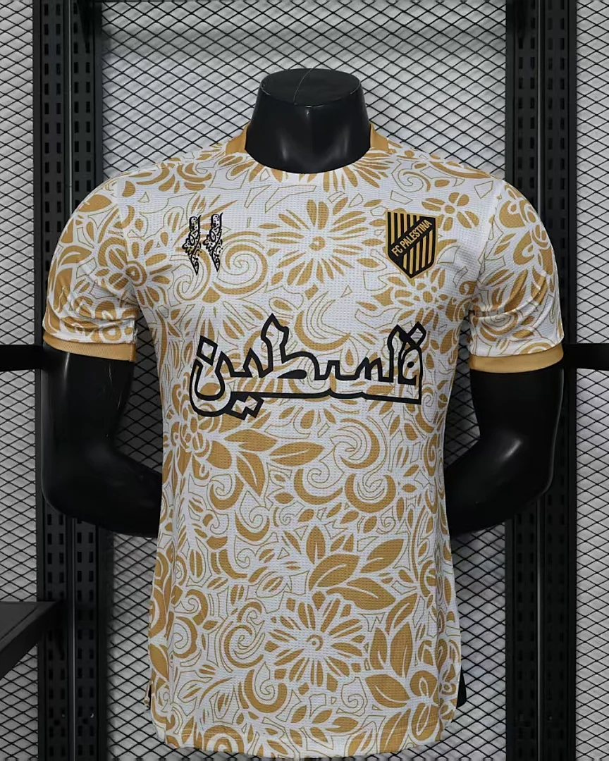 Camisola Palestina Branca Versão Jogador