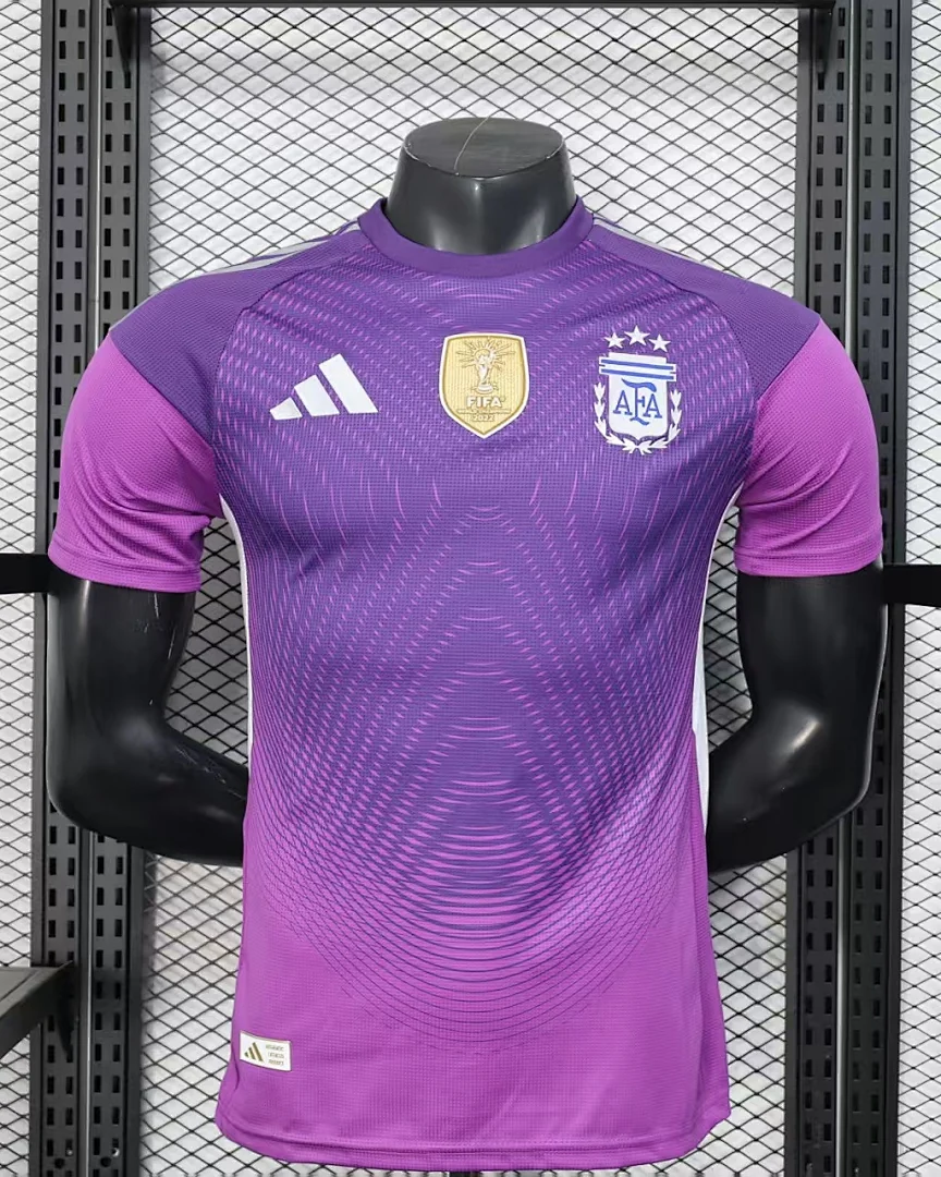 Camisola Argentina Roxa Versão Jogador