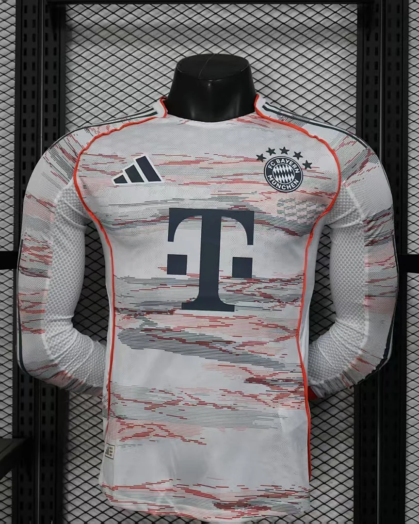 Camisola Bayern Munique Alternativa Versão Jogador Manga Comprida