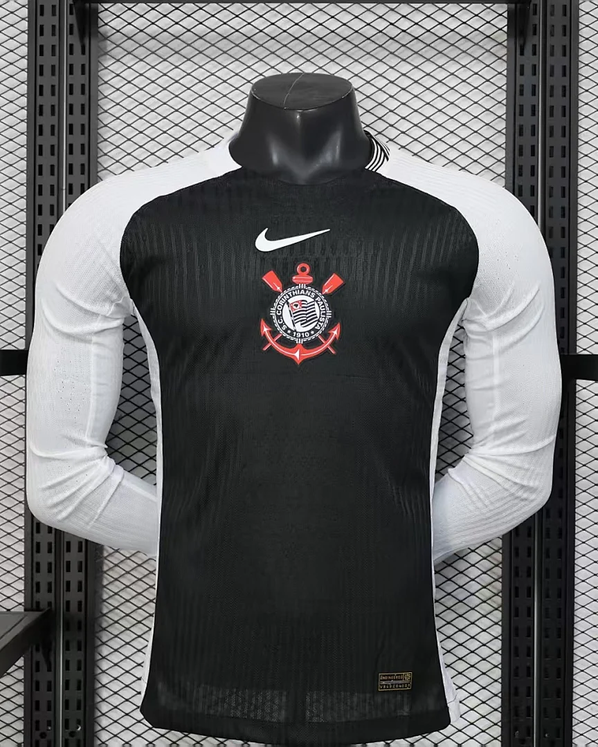 Camisola Corinthians Versão Jogador Manga Comprida