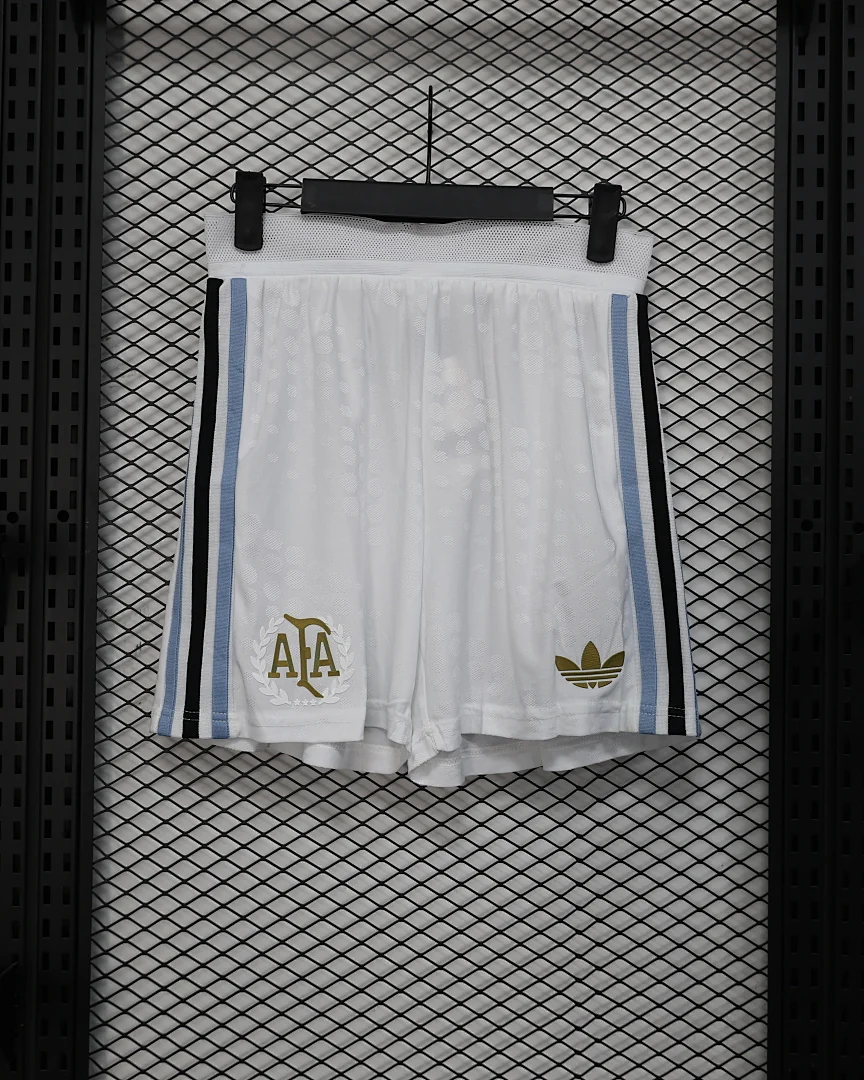 Calções Argentina Branco Versão Jogador