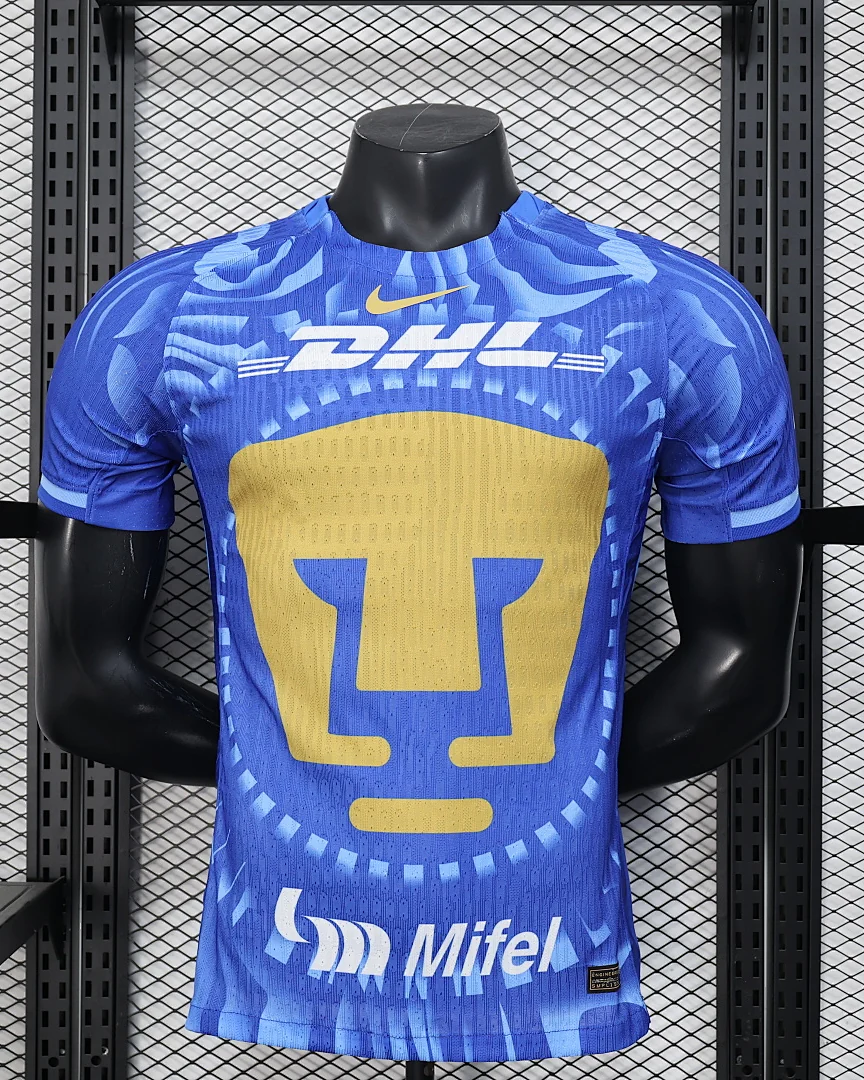 Camisola Pumas UNAM Azul Versão Jogador