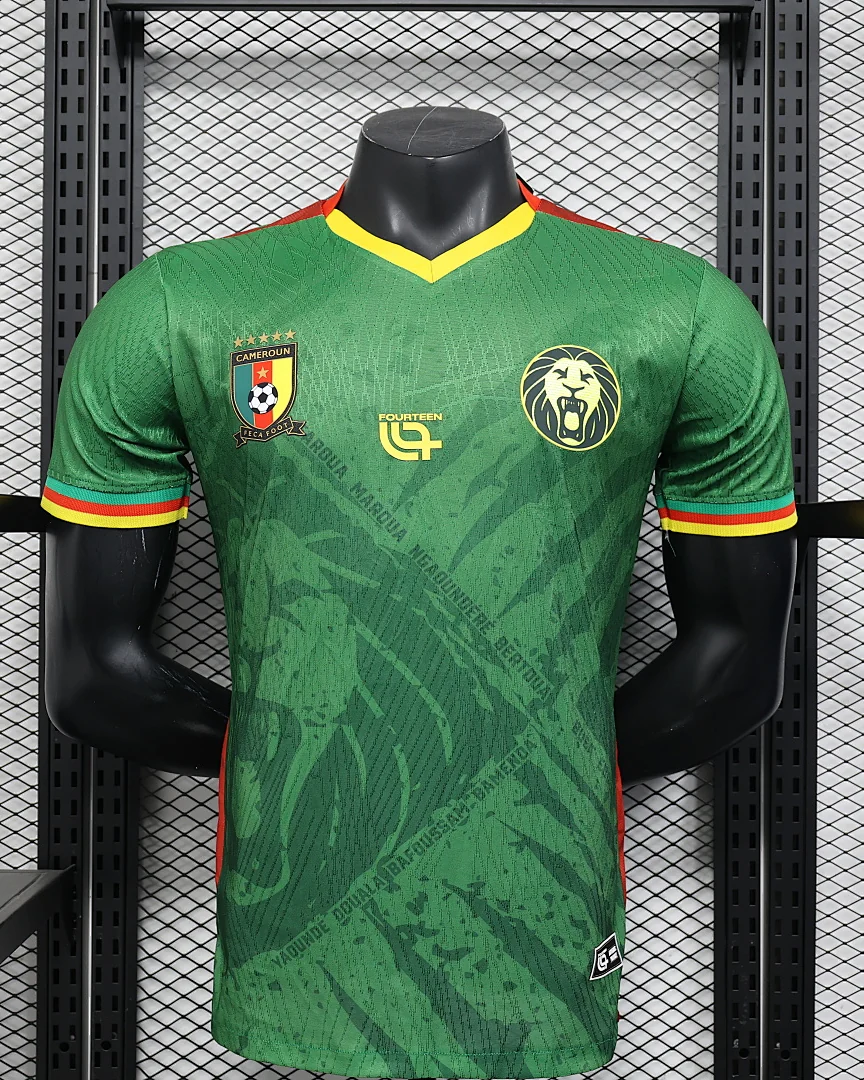 Camisola Camarões Verde Versão Jogador
