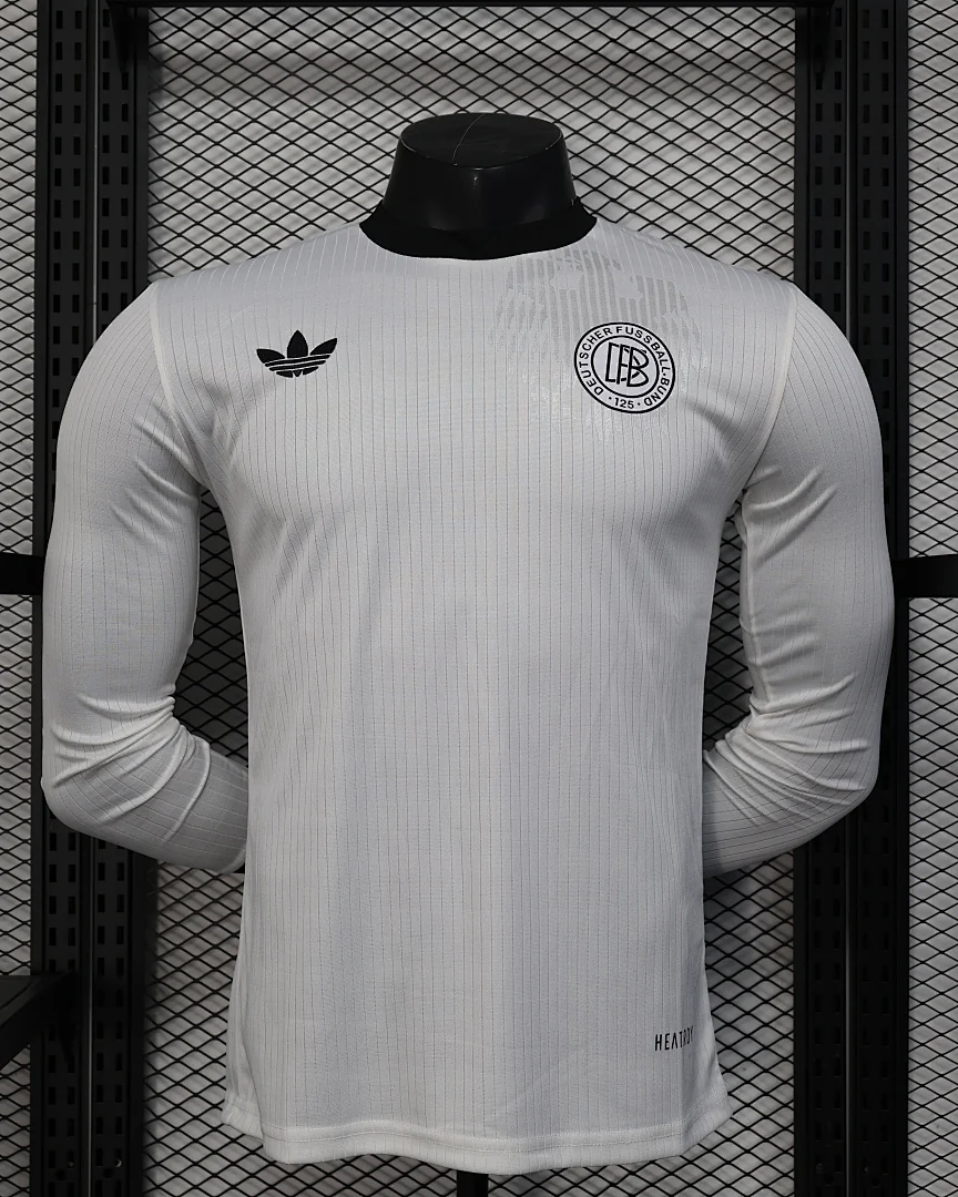 Camisola Alemanha Aniversário Versão Jogador Manga Comprida