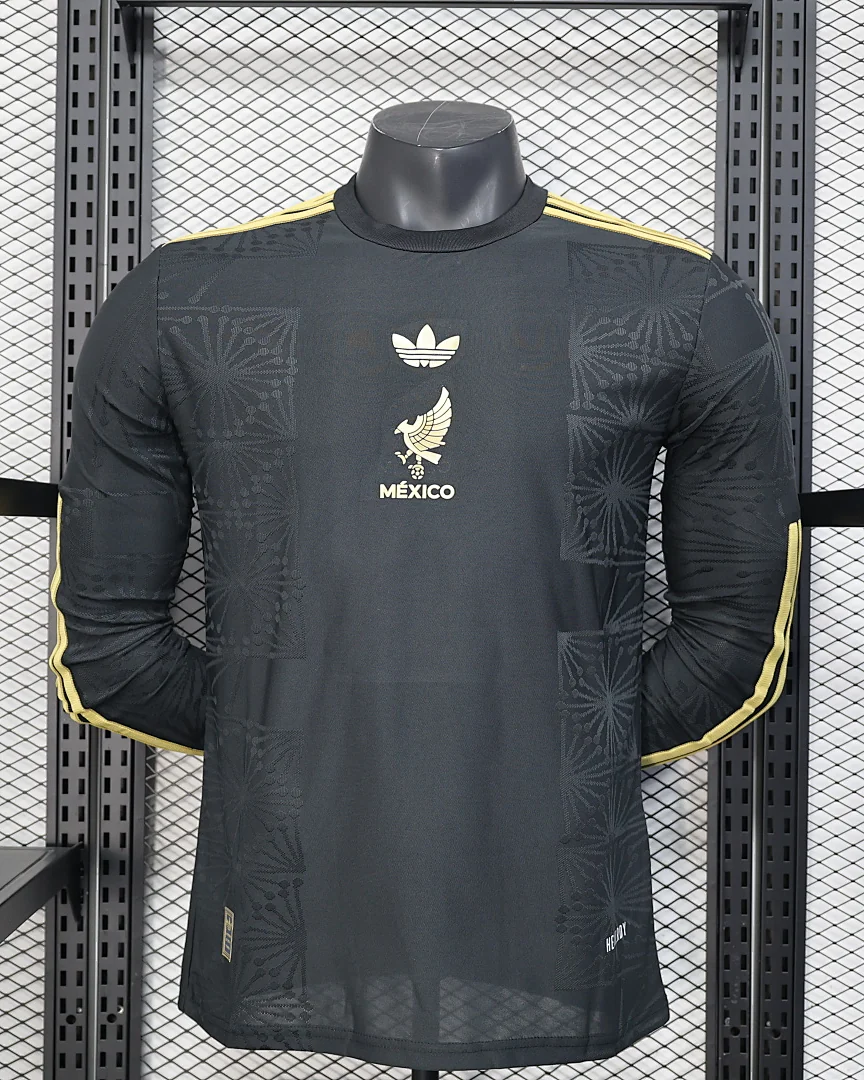Camisola México Edição Especial Versão Jogador Manga Comprida