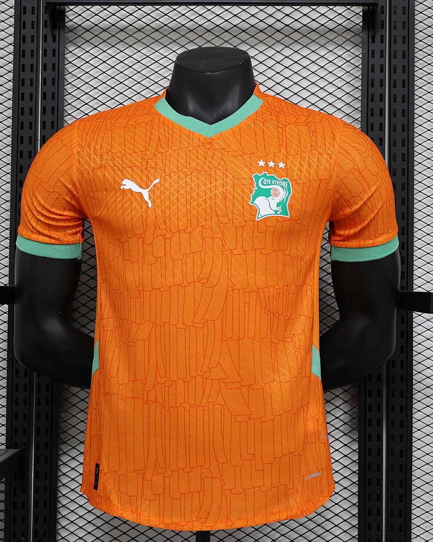 Camisola Costa do Marfim Laranja Versão Jogador
