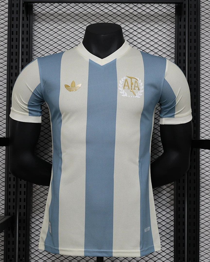 Camisola Argentina Aniversário Versão Jogador