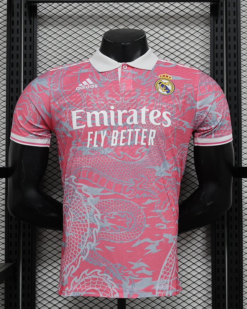 Camisola Real Madrid Edição Especial Rosa Versão Jogador