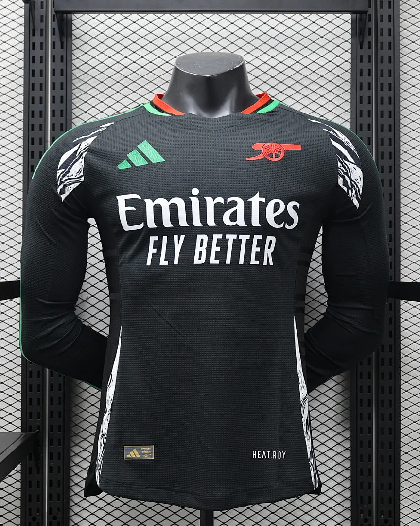 Camisola Arsenal Alternativa Versão Jogador Manga Comprida