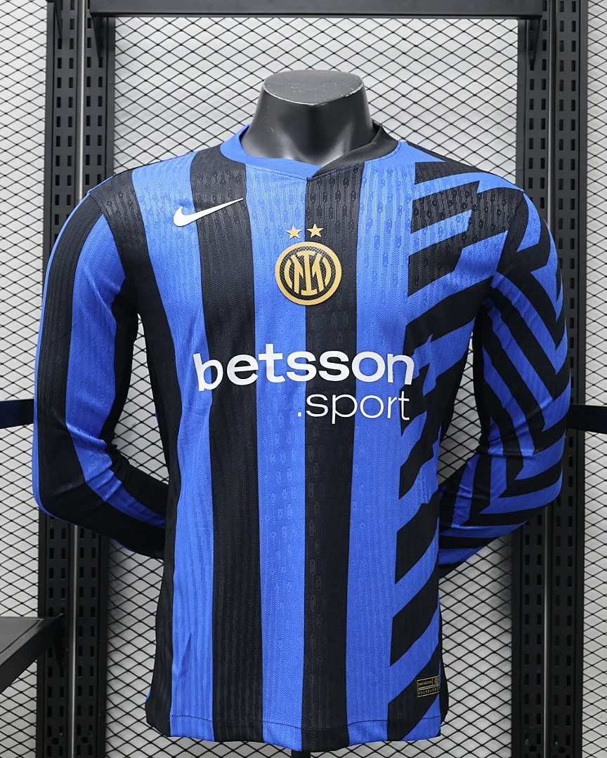 Camisola Inter de Milão Principal Versão Jogador Manga Comprida