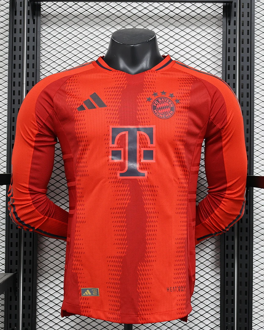 Camisola Bayern Munique Principal Versão Jogador Manga Comprida