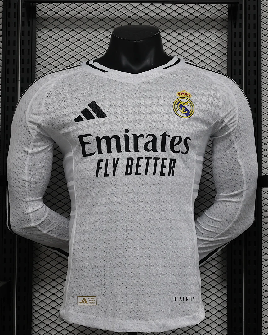Camisola Real Madrid Principal Versão Jogador Manga Comprida