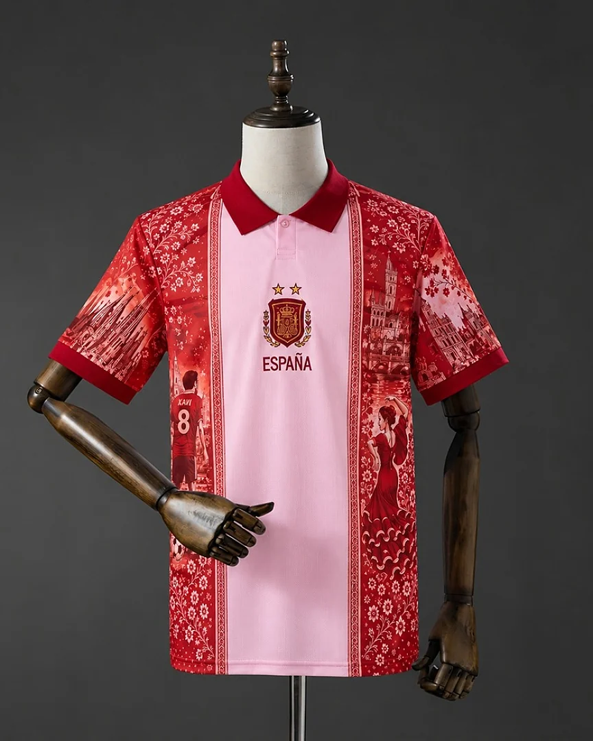 Polo Espanha 26/27 Comemorativa Vermelho