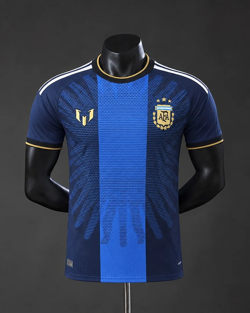Camisola Argentina 2026 Aniversário Azul-Marinho Versão Jogador