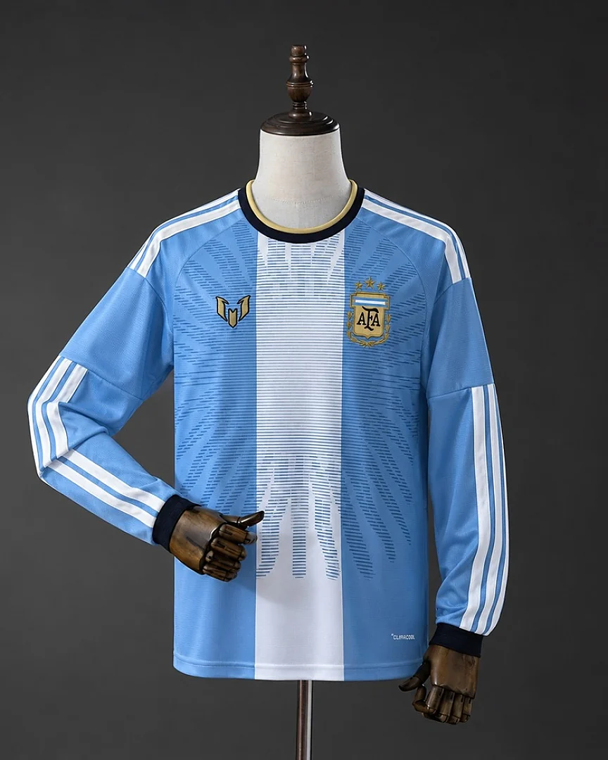 Camisola Argentina 2026 Aniversário Messi #10 Manga Comprida